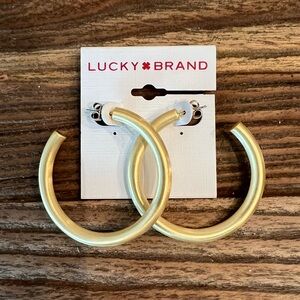 Lucky Brand Gold Hoop Earrings